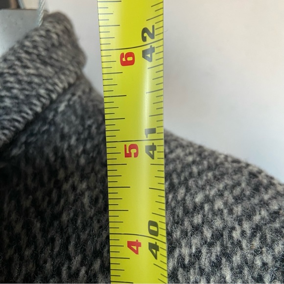 Vintage Wool Trench Pea Coat Peacoat Lined Cozy Warm Neutral USA Made Luxury - Picture 7 of 9